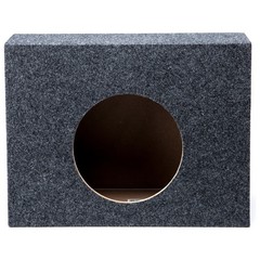 Single 10″ Subwoofer Shallow Standard Cab Truck Sub Box Enclosure Speaker Slim