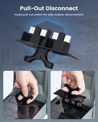 SURAIELEC 30 Amp Fused AC Disconnect Box, Outdoor Pull-Out Switch Enclosure w…