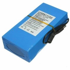 Rechargeable Li Battery 12V DC Portable Battery Pack with US Plug Charger Switch