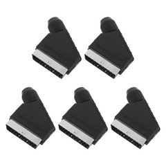 5 Pcs 21 Male Connector 21pin Universal Signal Plug SCART Audio Video