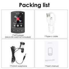Bluetooth MP4/MP3 Lossless Music Player FM Radio Recorder Sport 128GB Support