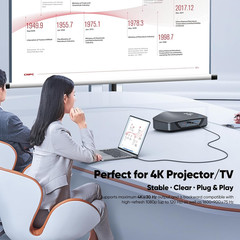 Display Port to HDMI Cable 3Ft, 4K@30Hz 1080P@120Hz [One-Direction] Displayport