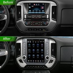 4+64G Android Car Radio Tesla Screen GPS for Chevy Silverado GM Sierra 2014-2018