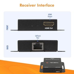 J-Tech Digital HDMI Extender Over Single Ethernet Cat5e/6/7 1080P Up to 1080P…