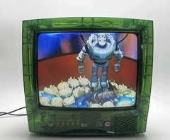 Zenith Transparent Jungle Green 13″ CRT Television Retro Gaming TV Prison Model