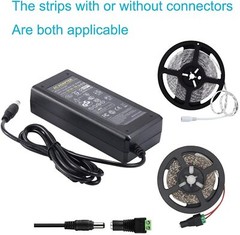 UL Listed AC DC 12V 5A Power Supply Adapter Transformer Charger LED Stripes CCTV