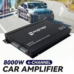 4 Channel Car Amplifier 8000W Peak Class AB 12V Universal Amp Speaker Subwoofer