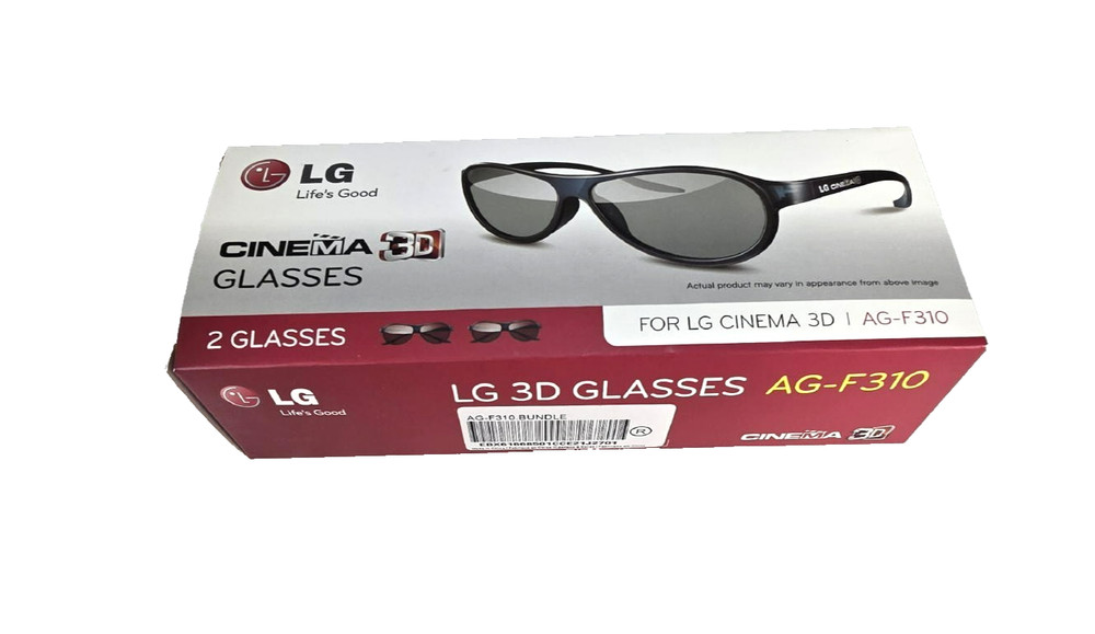 LG Cinema Glasses 3D #AG-F310 – 2 Pair of Glasses in 1 Box