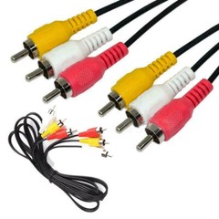 New 3 RCA to 3 RCA Cable Stereo AV Audio Video Composite Cord Gold Plated US