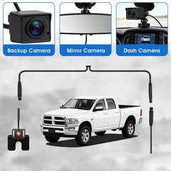 4 Pin Extension Cord Dash Cam 6.5Ft Backup Camera Extension Cable Mirror Cam Ext