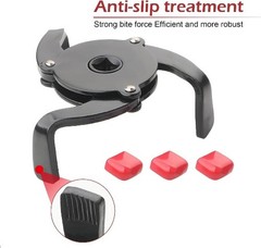 Oil Filter Wrench, 3/8″ Drive 3 Jaw Wrench, Universal Oil Filter Removal Tool (B