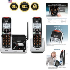 BL102-2 DECT 6.0 2-Handset Cordless Phone for Home with Answering Machine, Ca…