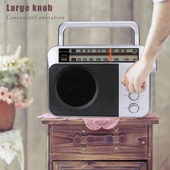 Portable Radios with Best Reception Ac or D Battery Powered Analog Radio Sliver