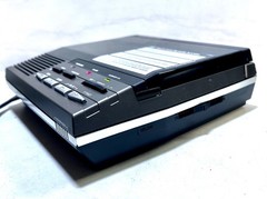 Vintage GE Answering Machine Dual Cassette 2-9860 Beeperless Remote Tested Works
