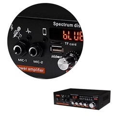 1000W Small Bluetooth Power Amplifier Stereo Receiver Audio Amp USB Music Player