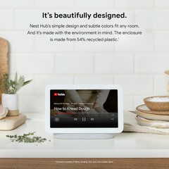 Nest Hub 2nd Gen – 7″ Smart Home Display with Google Assistant