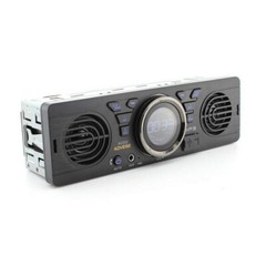 Single 1 Din Car Stereo FM Built-in Speakers In-Dash Bluetooth Radio Head Unit