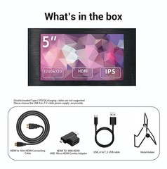Viewmei 5 Inch Ips Small Hdmi Monitor 1280 720 Mini Lcd Screen Portable Display