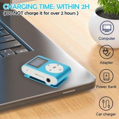 Clip On MP3 Music Player With Digital LCD Screen Mini Clip Support 32GB Micro SD