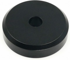 45 Record Adapter Aluminum 45 RPM for Player (Black) Black