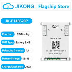 JK BMS 3s 4s 5s 6s 7s 8s Smart BMS 100A 200A 300A Lifepo4 Li-ion 12V 24v Active