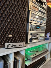 Sansui Hi-Fi Component Stereo Desk Sign – Custom Made Aluminum