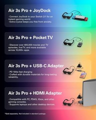 TCL RayNeo Air3S Air 3S Pro AR Glasses 201″ 1200Nits 120Hz HueView2.0 XR Glasses