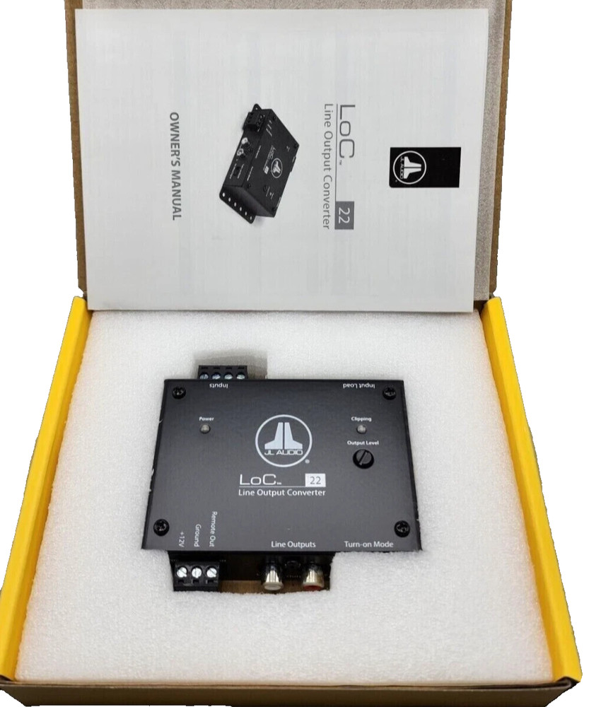 JL Audio LoC-22 Fully Active 2-Channel Speaker Level to Line Output Converter
