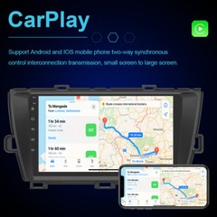For Toyota Prius 2010-2015 Apple Carplay Car Stereo Radio Android 15 GPS BT 64GB