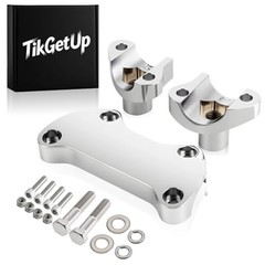 1-1/4″ inch Handlebar Riser/Top Clamp Kit for Harley for 1.25″ Handlebar Chrome