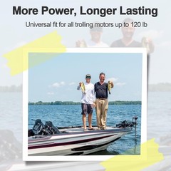 36V 50Ah LiFePO4 Lithium Battery for Trolling Motor RV Marine Solar System 50A