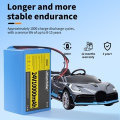24V10Ah Rechargeable Li-ion Battery 7S4P With Charger For DIY 24V Devices