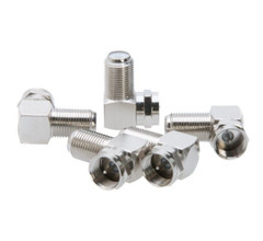 90 Degree Right Angle F Male to Female Coax Cable Adapter Connector Multi-Pk LOT