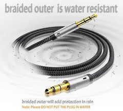 3FT – 6FT AUX 3.5mm Cable Male to Male Car Audio Cord For Headphones/Car/Speaker