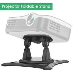 Projector Mount Stand Tabletop 360° Swivel Adjustable Holder with 1/4″ Screw