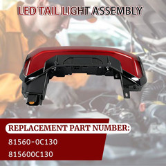 2022-25 Toyota Tundra Left Driver Side LED Tail Light–Compatible Replacement