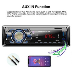 Single 1 Din Car Stereo MP3 Player Bluetooth In-Dash FM Radio Head Unit AUX/USB