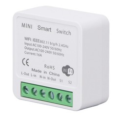 Mini Intelligent WiFi Breaker For Household Use White Premium