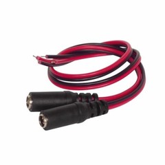 100PCS 2.1mm x 5.5mm DC Power Pigtail Barrel Plug Connector Cable 18AWG 12V 5A