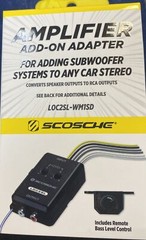 Scosche LOC2SL Line Output Converter Adjustable Amplifier Add on Module for Car