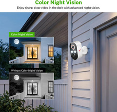 Battery-Powered 1080p Wireless Security Camera with Two-Way Talk & Night Vision