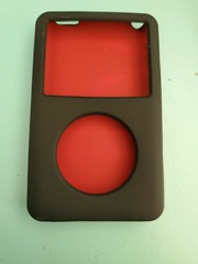 Belkin Silicone Grip Sleeve Case for iPod Classic 80GB/120GB/160GB Black/ Red