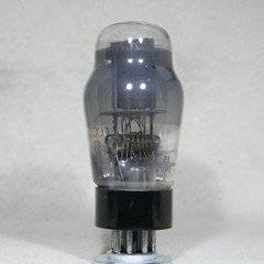 Mullard ECC32 Bottom D-Getter Smoke Glass Black Base Made in England