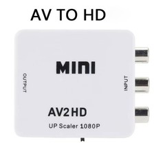 RCA AV to HDMI HD Converter Adapter Composite 3RCA CVBS Audio Video Wii NES SNES