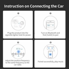 Handsfree Bluetooth FM Transmitter Wireless Radio Adapter Car Kit Mp3 Player USB
