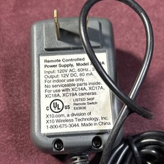 X10 Remote Controlled Power Supply Model XM13A X10 wireless cameras Vintage