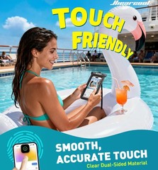 2 Pack IPX8 Waterproof Phone Pouches, fits phones up to 8.9 inches