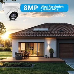 8MP PoE IP Full Color Night Vision Camera Outdoor/Indoor Metal Housing 2.8mm