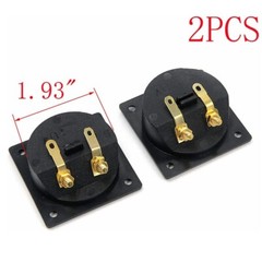 2 Pack 2-Way Speaker Box Terminal Binding Post Cup Box 2.2″ Screw Connector N715