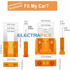 600PCS Car Blade Fuses Assortment Assorted Kit Blade Set Auto Truck Automotive